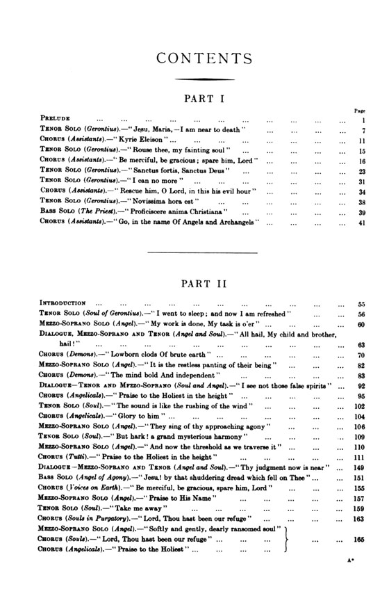 Elgar【Dream of Gerontius】Vocal Score