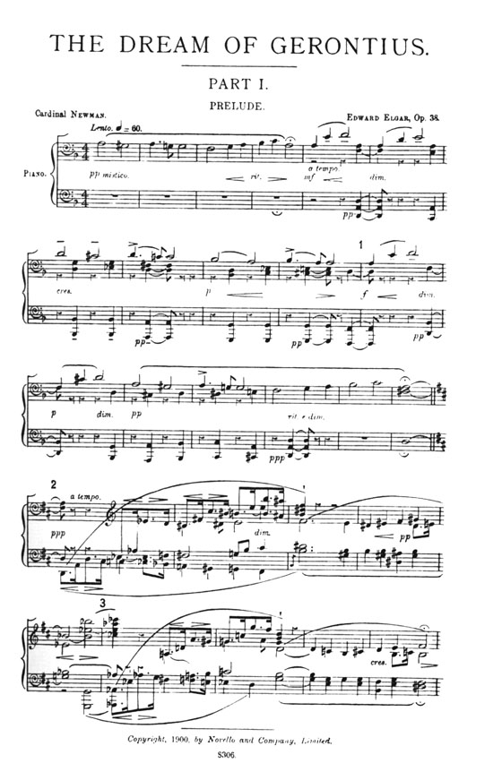 Elgar【Dream of Gerontius】Vocal Score