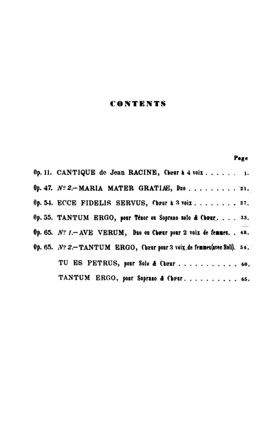 Faure【Religious Music】for One or More Voices with French or Latin text , Choral Score Faure【Religious Music】for One or More Voices with French or Latin text , Choral Score