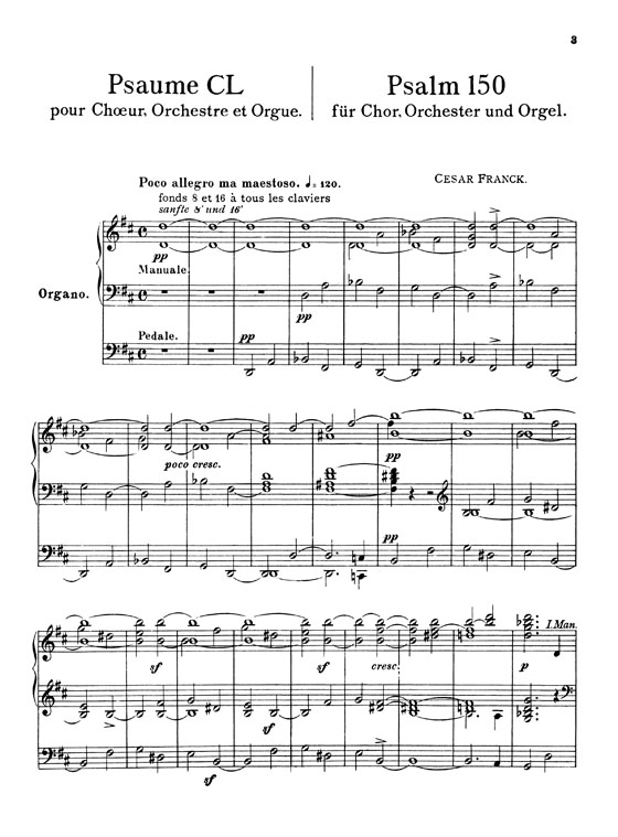 Franck【Psalm 150】Choral Score Franck【Psalm 150】Choral Score