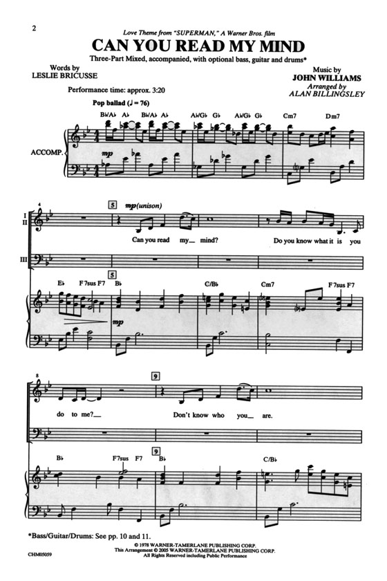 【Can You Read My Mind】Three-Part Mixed 【Can You Read My Mind】Three-Part Mixed