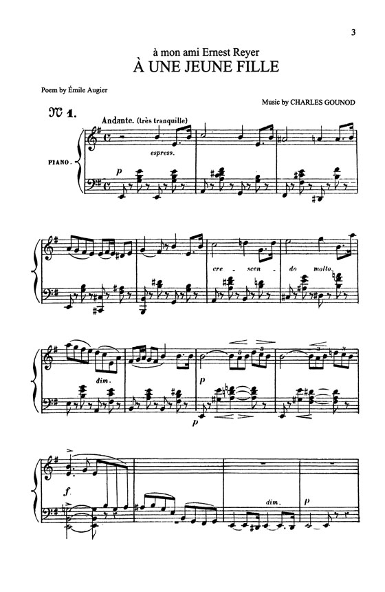Gounod【Songs , Volume Ⅱ】for High Voice Gounod【Songs , Volume Ⅱ】for High Voice