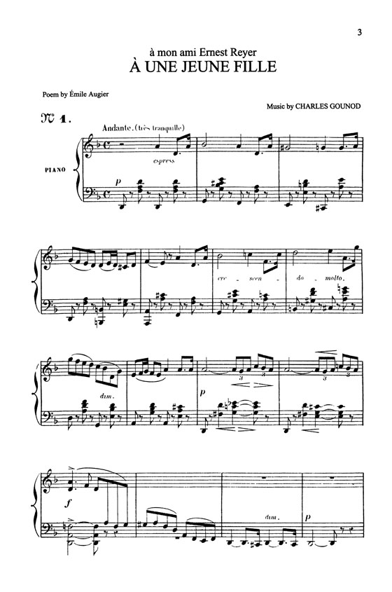 Gounod【Songs , Volume Ⅱ】for Medium Voice
