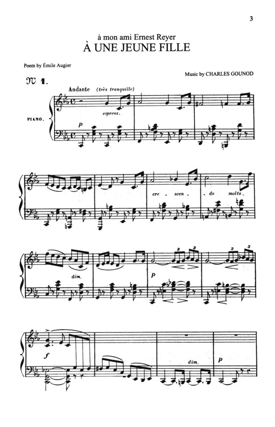 Gounod【Songs , Volume Ⅱ】for Low Voice