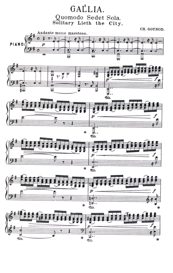Gounod【Gallia】for Soprano Solo, Chorus and Orchestra with Latin and English text , Choral Score Gounod【Gallia】for Soprano Solo, Chorus and Orchestra with Latin and English text , Choral Score