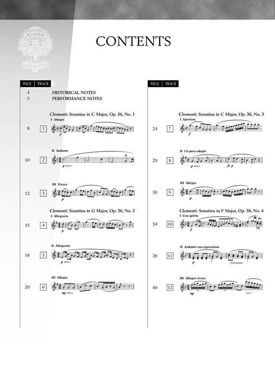 Sonatina【CD+樂譜】Album Clementi, Kuhlau, Dussek, and Beethoven－9 Sonatinas for Piano