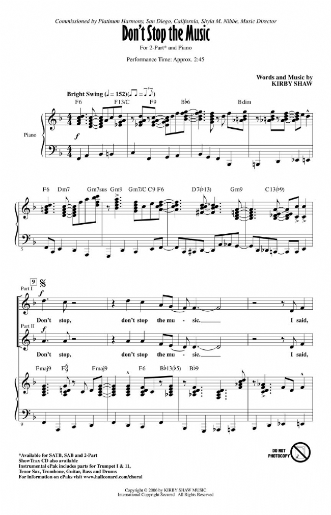 【Don't Stop The Music】2-Part 【Don't Stop The Music】2-Part