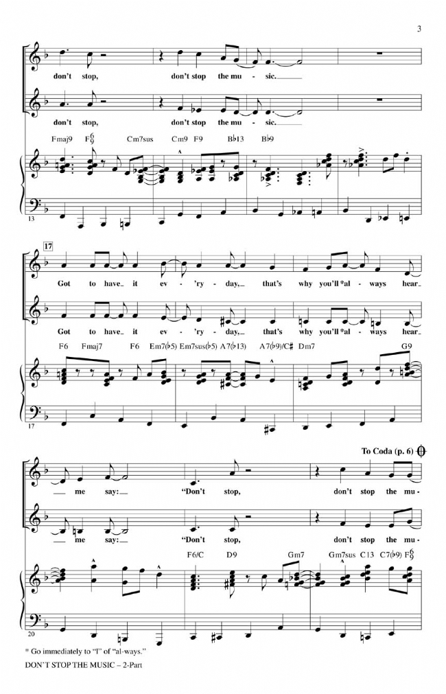【Don't Stop The Music】2-Part 【Don't Stop The Music】2-Part