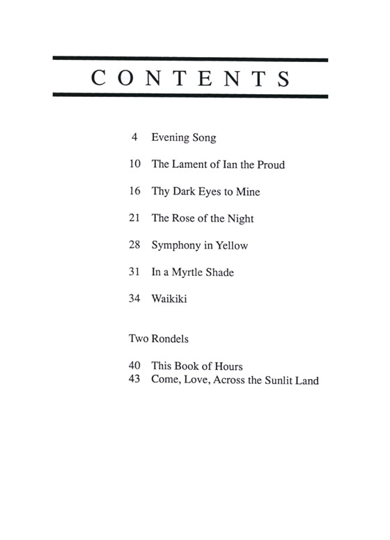 The Songs of【Charles Griffes】Volume Ⅰ, High Voice The Songs of【Charles Griffes】Volume Ⅰ, High Voice