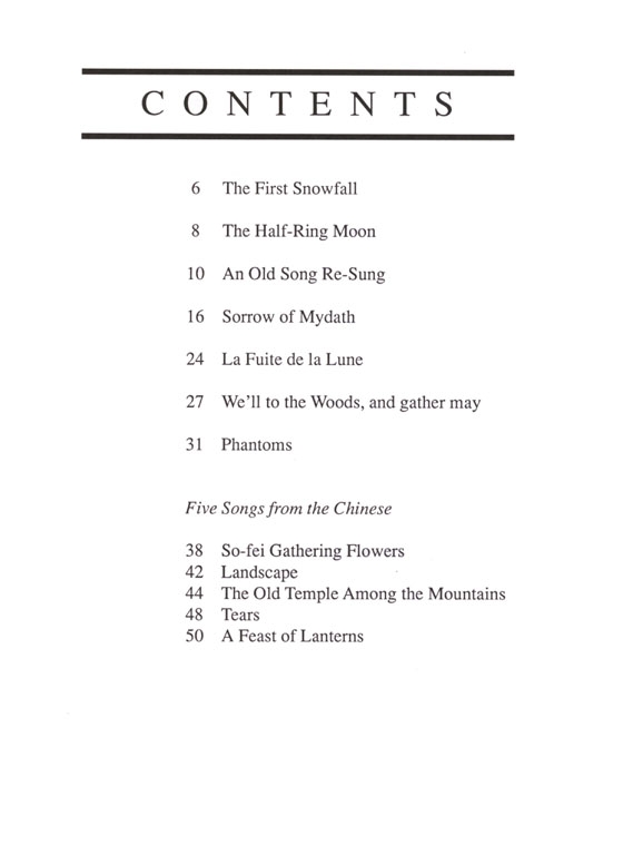 The Songs of【Charles Griffes】Volume Ⅱ , Medium Voice The Songs of【Charles Griffes】Volume Ⅱ , Medium Voice