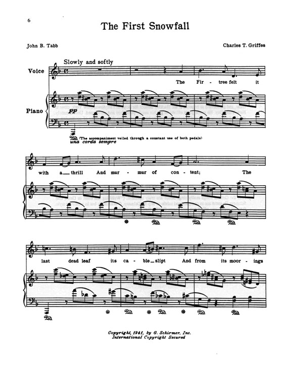 The Songs of【Charles Griffes】Volume Ⅱ , Medium Voice The Songs of【Charles Griffes】Volume Ⅱ , Medium Voice