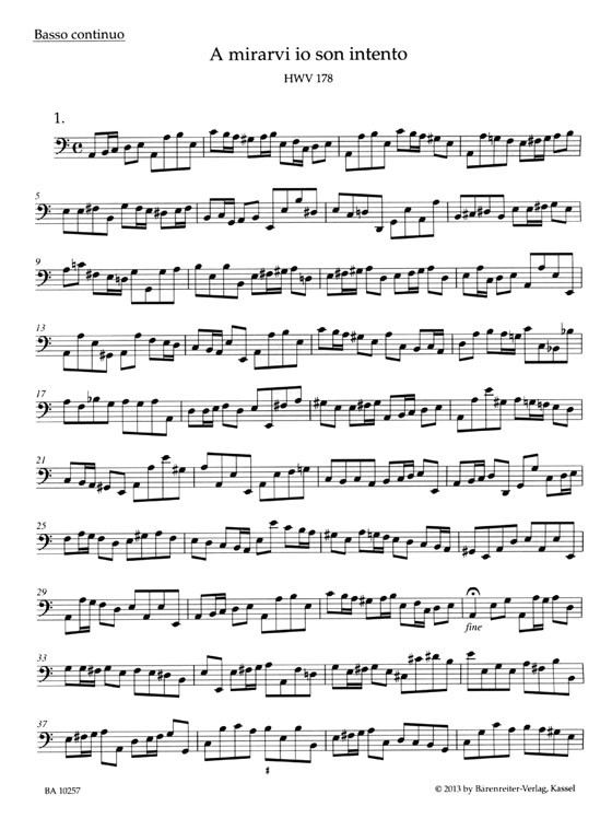 Handel【Kammerduette】für Sopran, Alt und Basso continuo HWV 178, 181, 185, 186, 190, 197