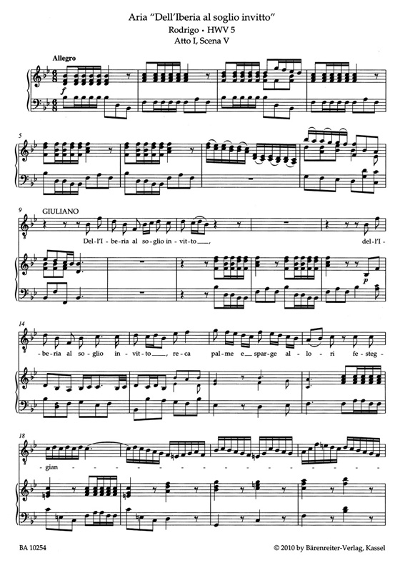 Handel【Arienalbum】aus Händels Opern , für Tenor Handel【Arienalbum】aus Händels Opern , für Tenor