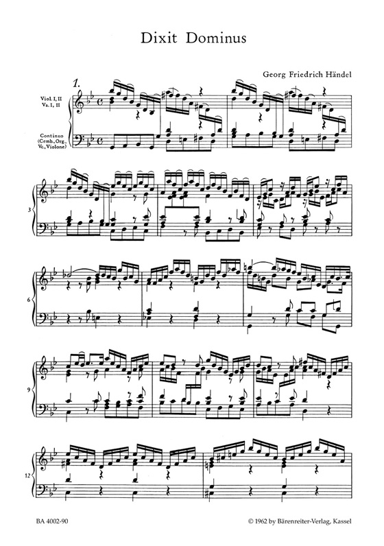 Handel【Dixit Dominus , HWV 232】Klavierauszug , Vocal Score Handel【Dixit Dominus , HWV 232】Klavierauszug , Vocal Score