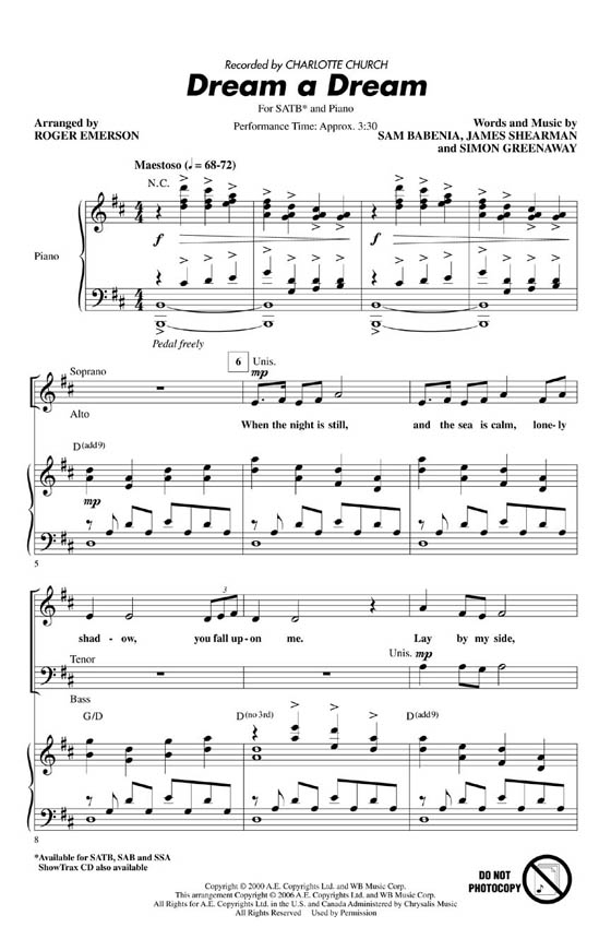 【Dream a Dream】SATB