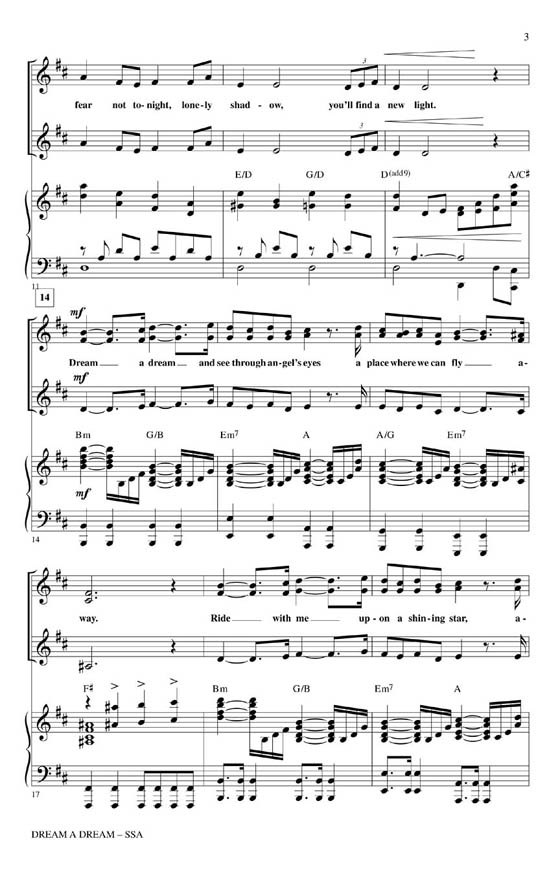 【Dream a Dream】SSA 【Dream a Dream】SSA