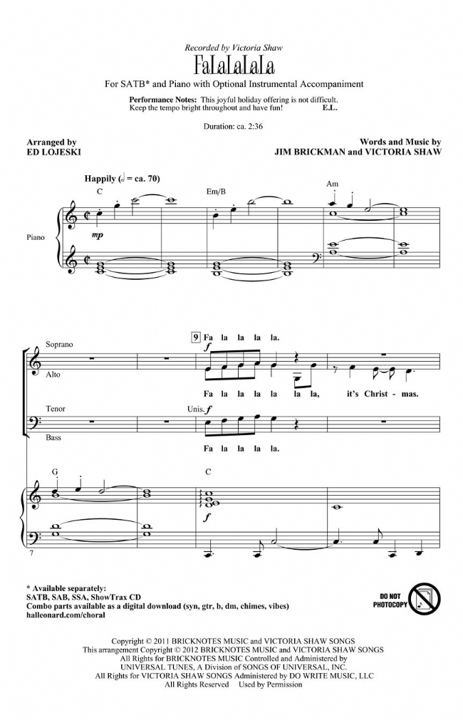 【FaLaLaLaLa】SATB