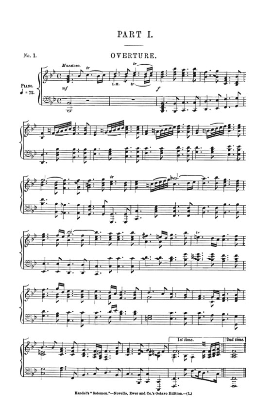Handel【Solomon】Vocal Score Handel【Solomon】Vocal Score
