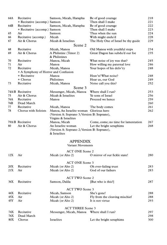 Handel【Samson】Vocal Score Handel【Samson】Vocal Score