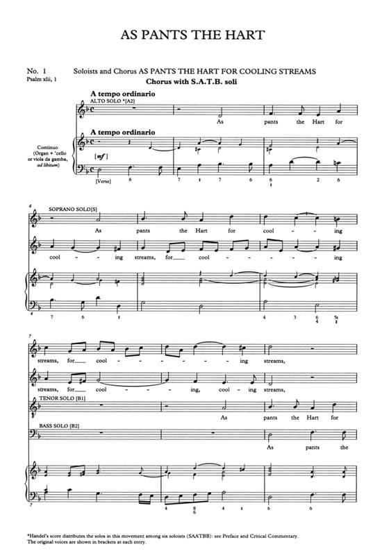 Handel【 As Pants the Hart】Organ Version