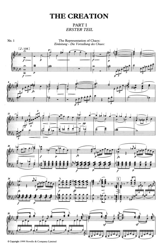 Haydn【The Creation】(English/ German)Vocal Score Haydn【The Creation】(English/ German)Vocal Score