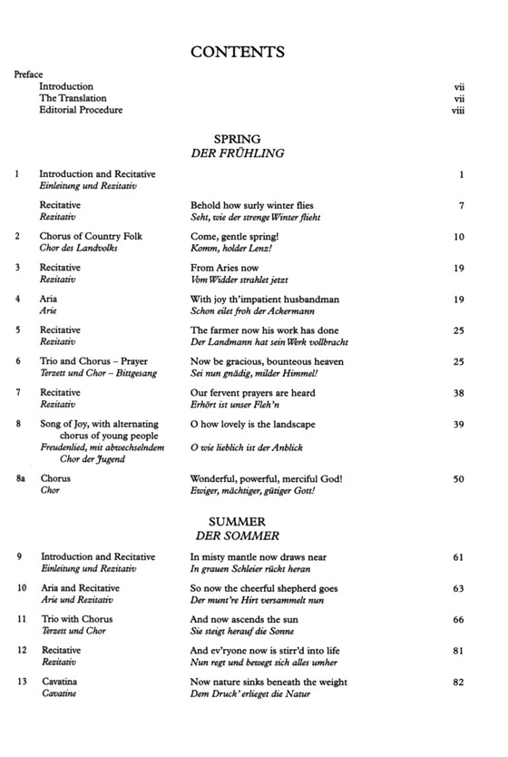 Haydn【The Seasons】(English/ German)Vocal Score Haydn【The Seasons】(English/ German)Vocal Score