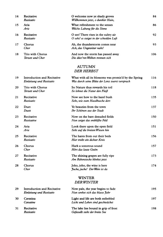Haydn【The Seasons】(English/ German)Vocal Score Haydn【The Seasons】(English/ German)Vocal Score