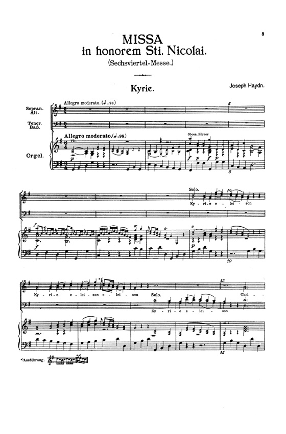 Haydn【Mass in Honor of Saint Nicholas in G Major】for Soli, Chorus and Orchestra with Latin text , Choral Score Haydn【Mass in Honor of Saint Nicholas in G Major】for Soli, Chorus and Orchestra with Latin text , Choral Score