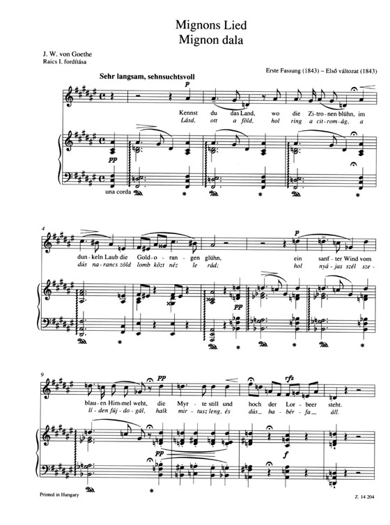 Liszt【Selected Songs- 2】