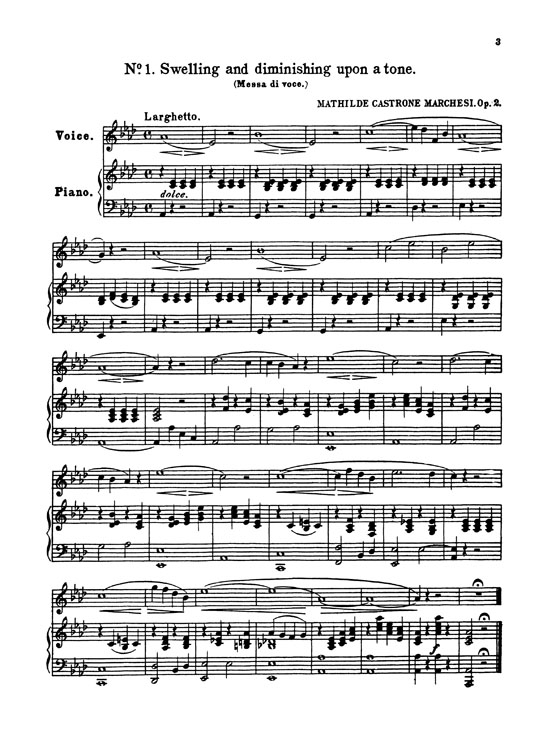Marchesi【Twenty-Four Vocalises , Opus 2】For Soprano or Mezzo Soprano