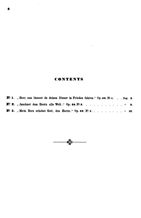 Mendelssohn【Three Motets , Opus 69】for Soli and Chorus with German and English text , Choral Score