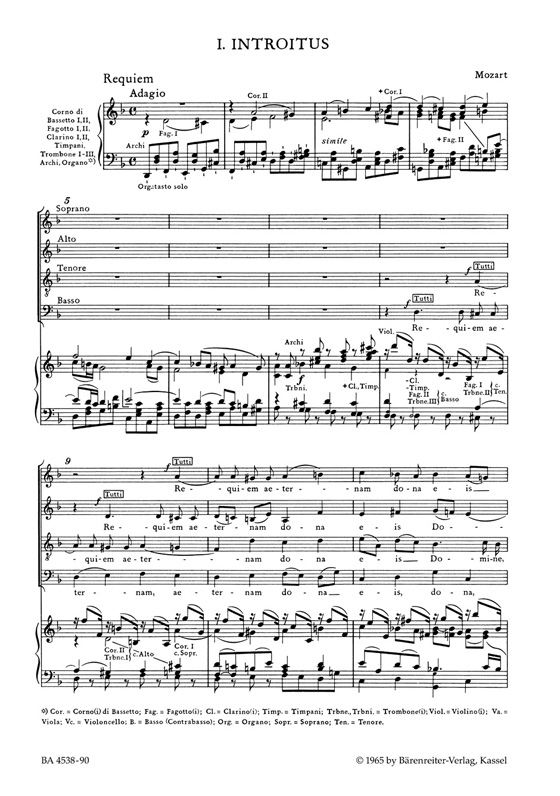 Mozart【Requiem , KV 626】Klavierauszug , Vocal Score