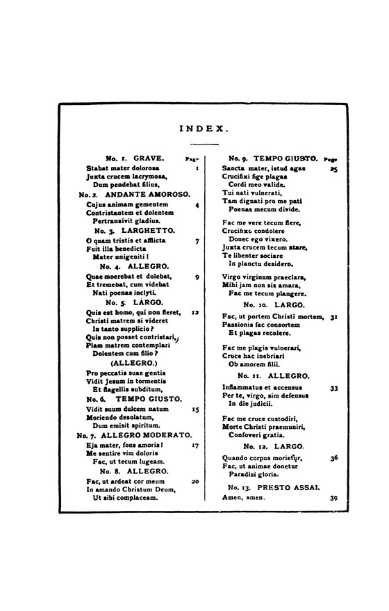 Pergolesi【Stabat Mater】for Soprano and Alto Soli, Treble Chorus and String Orchestra , Choral Score