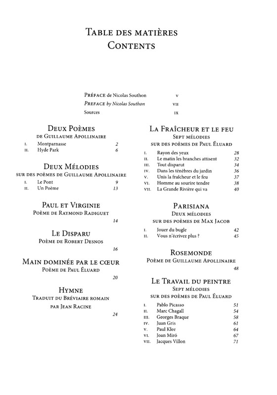 Poulenc【Integrale des Melodies et Chansons／Complete Songs】Volume 4