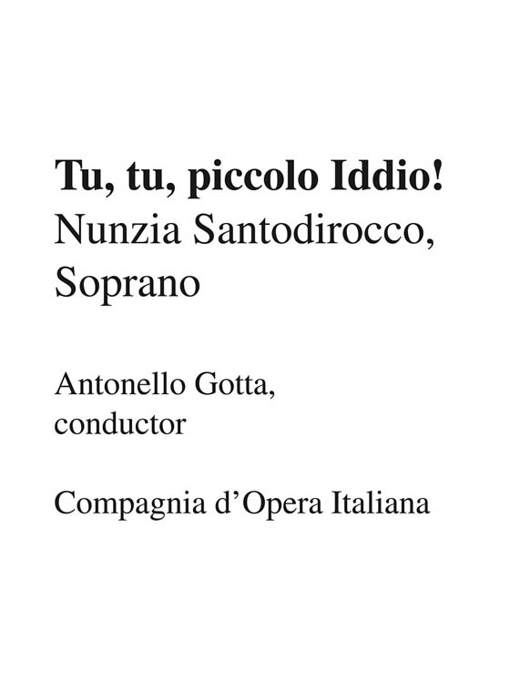 Cantolopera : Puccini【CD+樂譜】Arie per Soprano , Volume 2