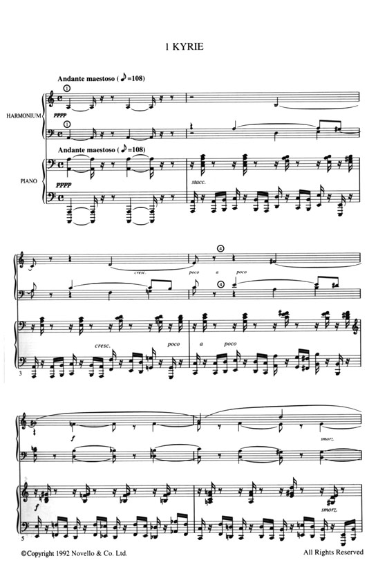 Rossini【Petite Messe solennelle】Vocal Score