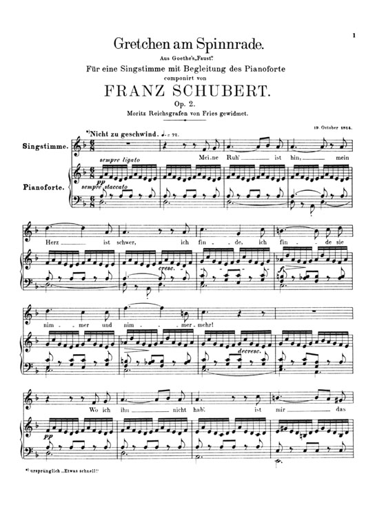 Schubert【Schubert's Songs to Texts by Goethe】