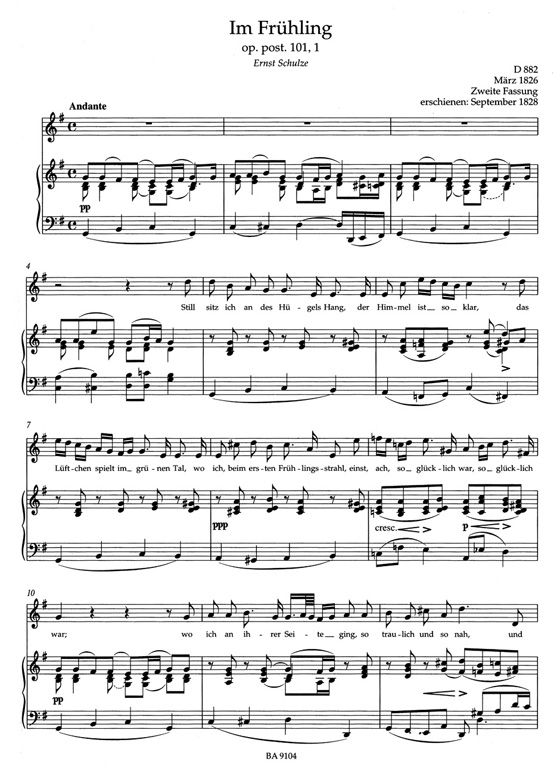 Schubert‧Lieder‧Band 4, Hohe Stimme／Volume 4 , High Voice