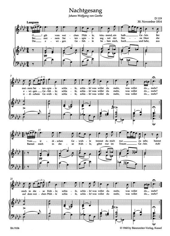 Schubert‧Lieder‧Band 6, Hohe Stimme／Volume 6 , High Voice