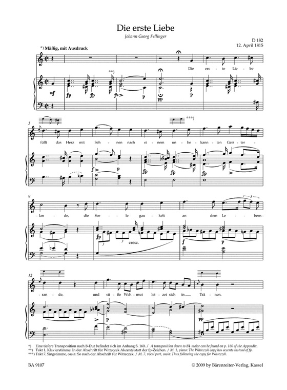 Schubert‧Lieder‧Band 7, Hohe Stimme／Volume 7 , High Voice
