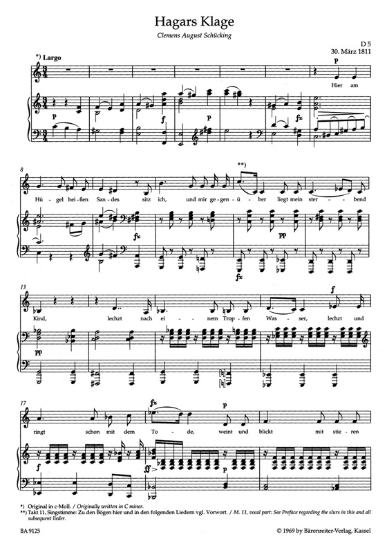 Schubert‧Lieder‧Band 5, Mittlere Stimme／Volume 5, Medium Voice