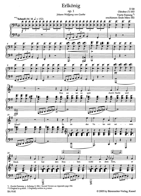 Schubert‧Lieder‧Band 1, Tiefe Stimme／Volume 1,  Low Voice