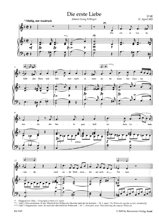 Schubert‧Lieder‧Band 7, Tiefe Stimme/Volume 7, Low Voice Schubert‧Lieder‧Band 7, Tiefe Stimme/Volume 7, Low Voice