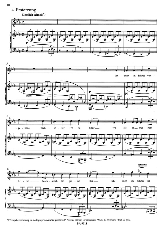 Schubert【Winterreise, Op. 89】Hohe Stimme/High Voice Schubert【Winterreise, Op. 89】Hohe Stimme/High Voice
