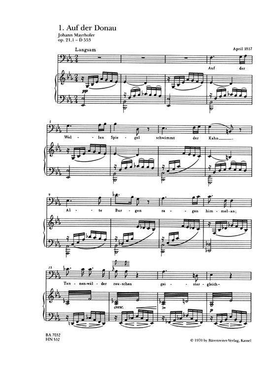 Schubert Lieder 17【Lieder für Baß stimme】