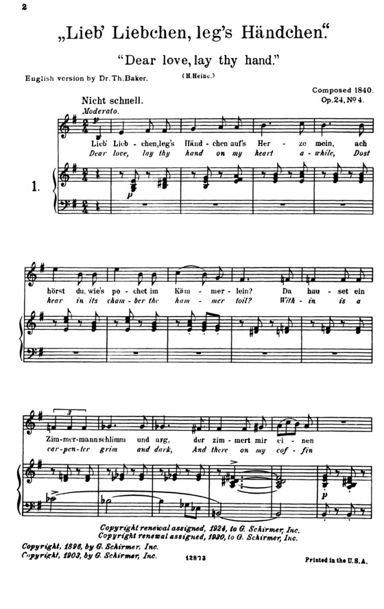 Schumann【Vocal Album-Fifty-Five Songs】For Low Voice Schumann【Vocal Album-Fifty-Five Songs】For Low Voice