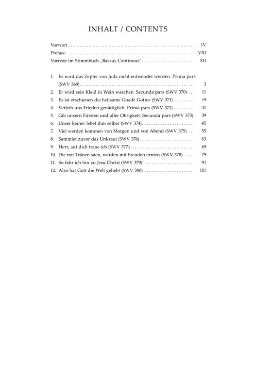 Schütz【Geistliche Chor-Music , SWV 369-380】Die fünfstimmigen Motetten, Nr. 1-12 , Partitur/Score Schütz【Geistliche Chor-Music , SWV 369-380】Die fünfstimmigen Motetten, Nr. 1-12 , Partitur/Score