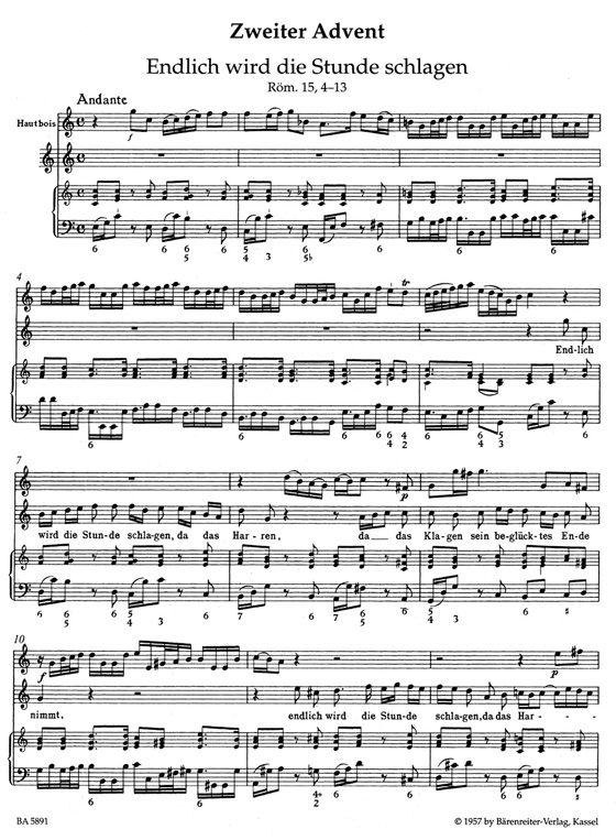 Telemann【Harmonischer Gottesdienst‧Weihnachtsfestkreis】Hohe Stimme /【Advent and Christmas】High Voice Telemann【Harmonischer Gottesdienst‧Weihnachtsfestkreis】Hohe Stimme /【Advent and Christmas】High Voice