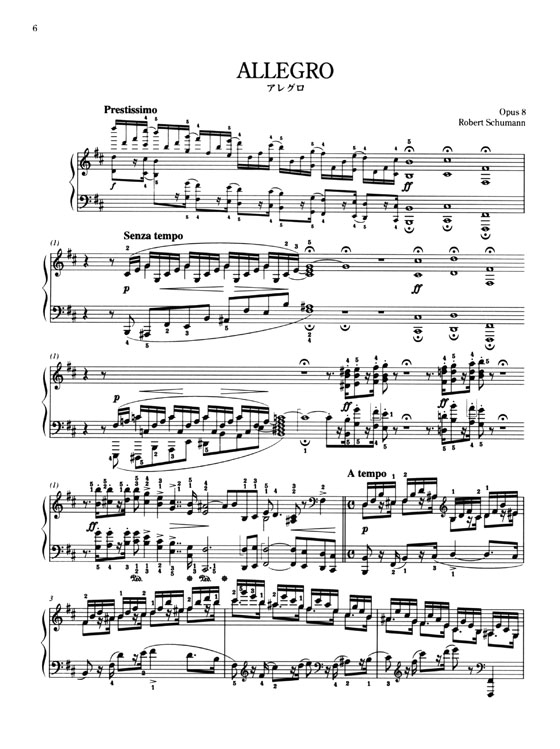 Schumann【Allegro h-moll , Op. 8】シューマン アレグロ 解說付