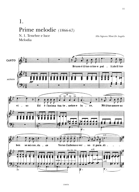 Francesco Paola Tosti【Romanze Su Testi Italiani, Quinta Raccolta(1866-1916)】